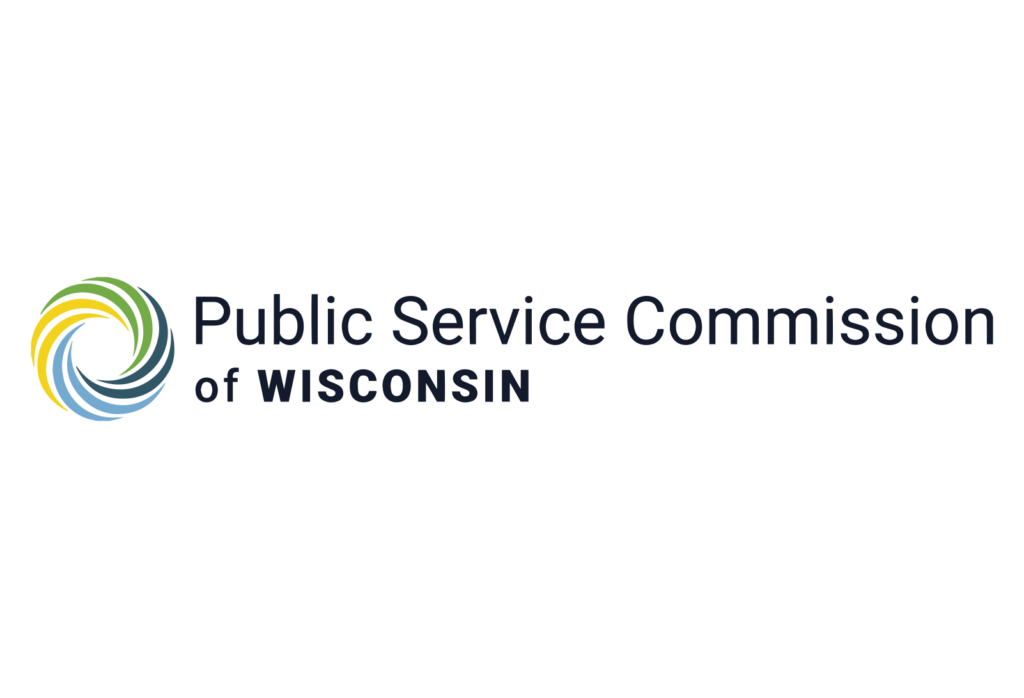 Image of the Public Service Commission of Wisconsin logo opens to their website page