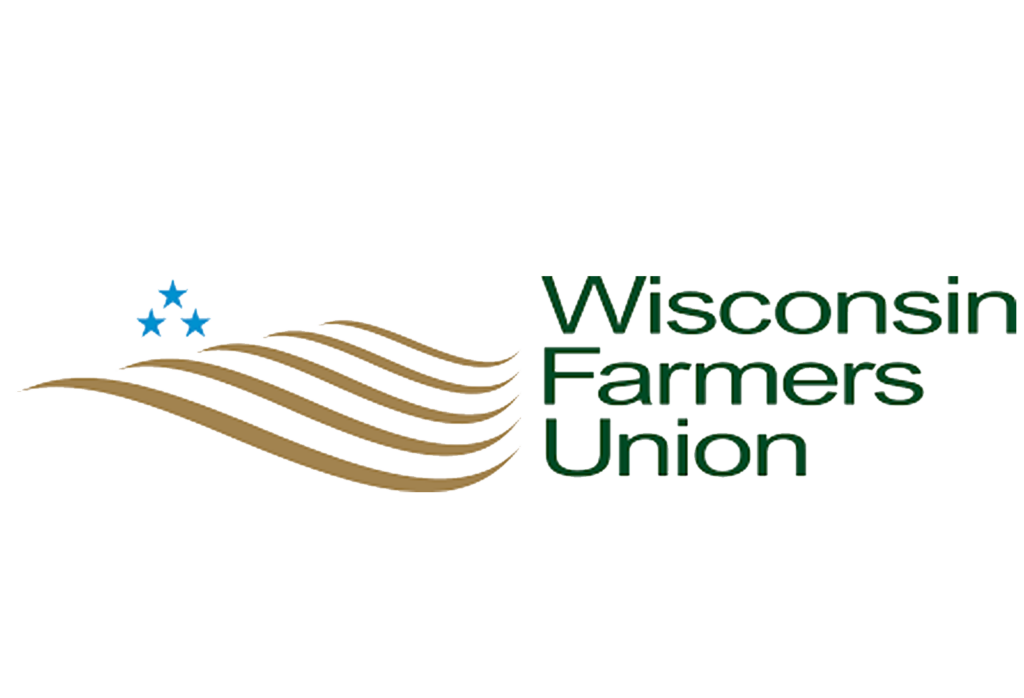 Image of the Wisconsin Farmers Union logo that opens to their website when clicked on