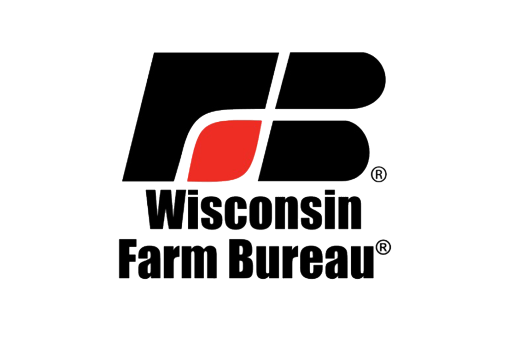 Image of the Wisconsin Farm Bureau logo that opens to their website when clicked on