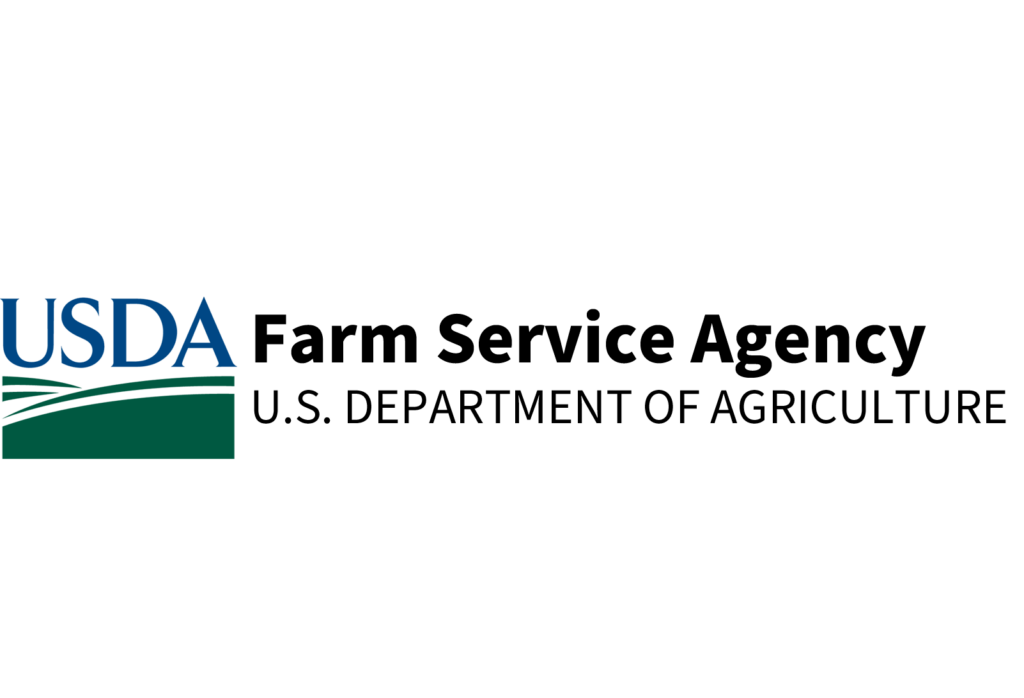 image of USDA Farm Service Agency logo that opens to their website when clicked on